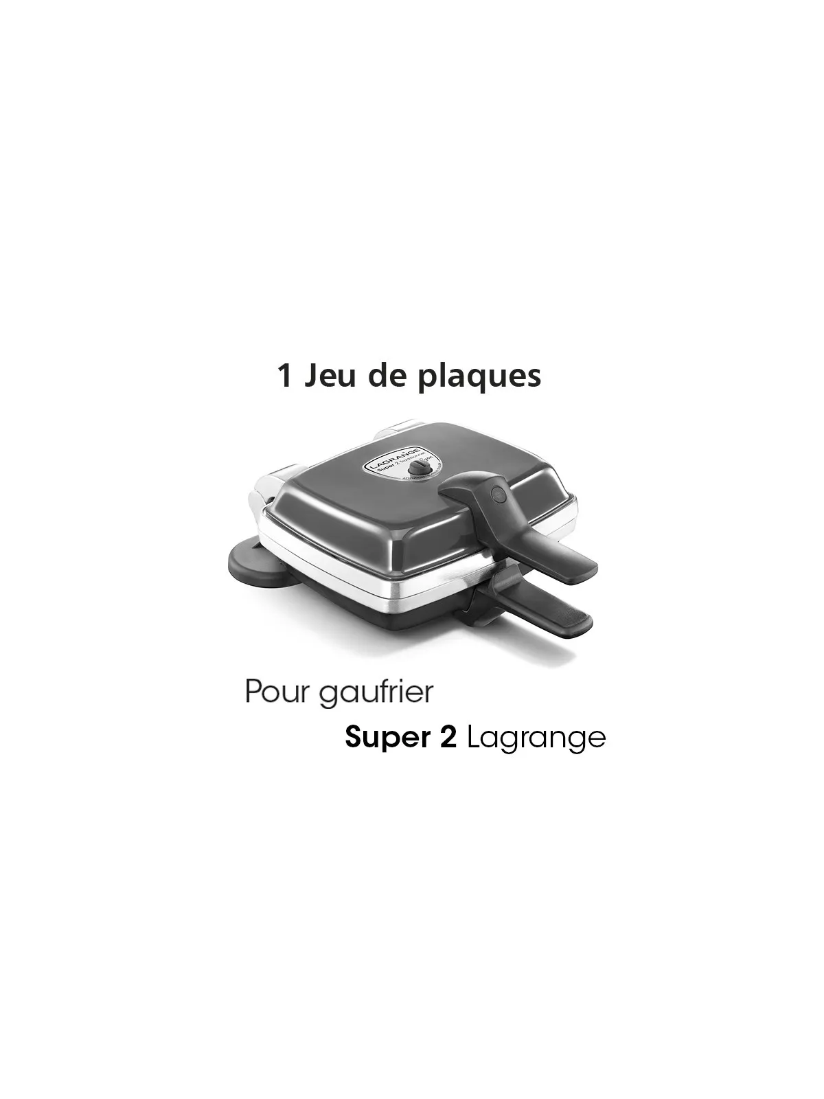 Plaques antiadhésives gaufres coeur Lagrange Super 2 039xxx - Gaufrier